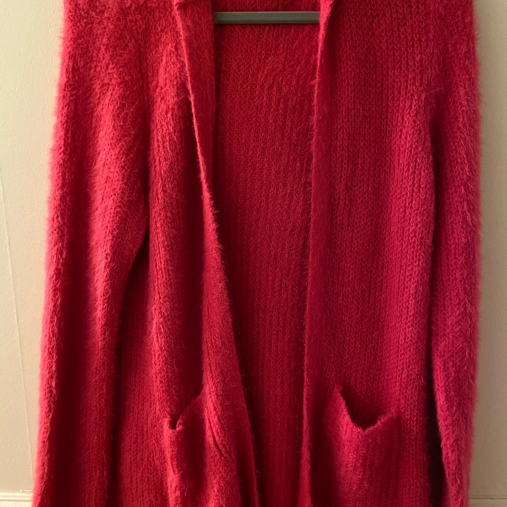 Hot pink cardigan